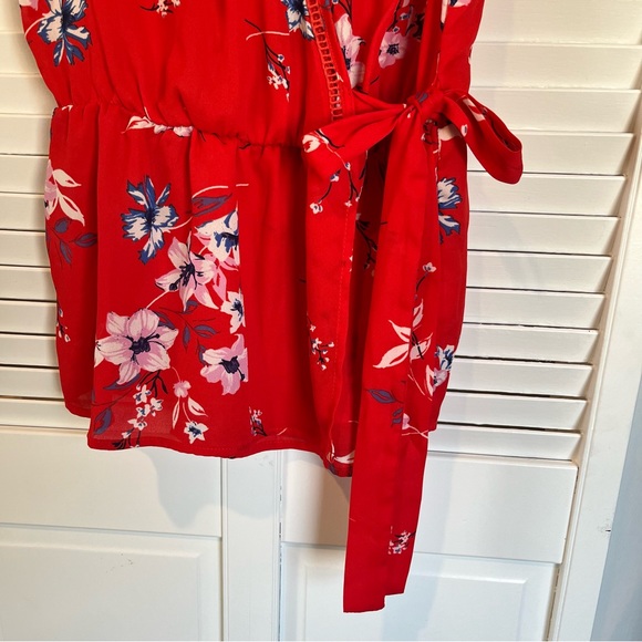 Sienna Sky Faux Wrap Floral Tank Top - Picture 4 of 9